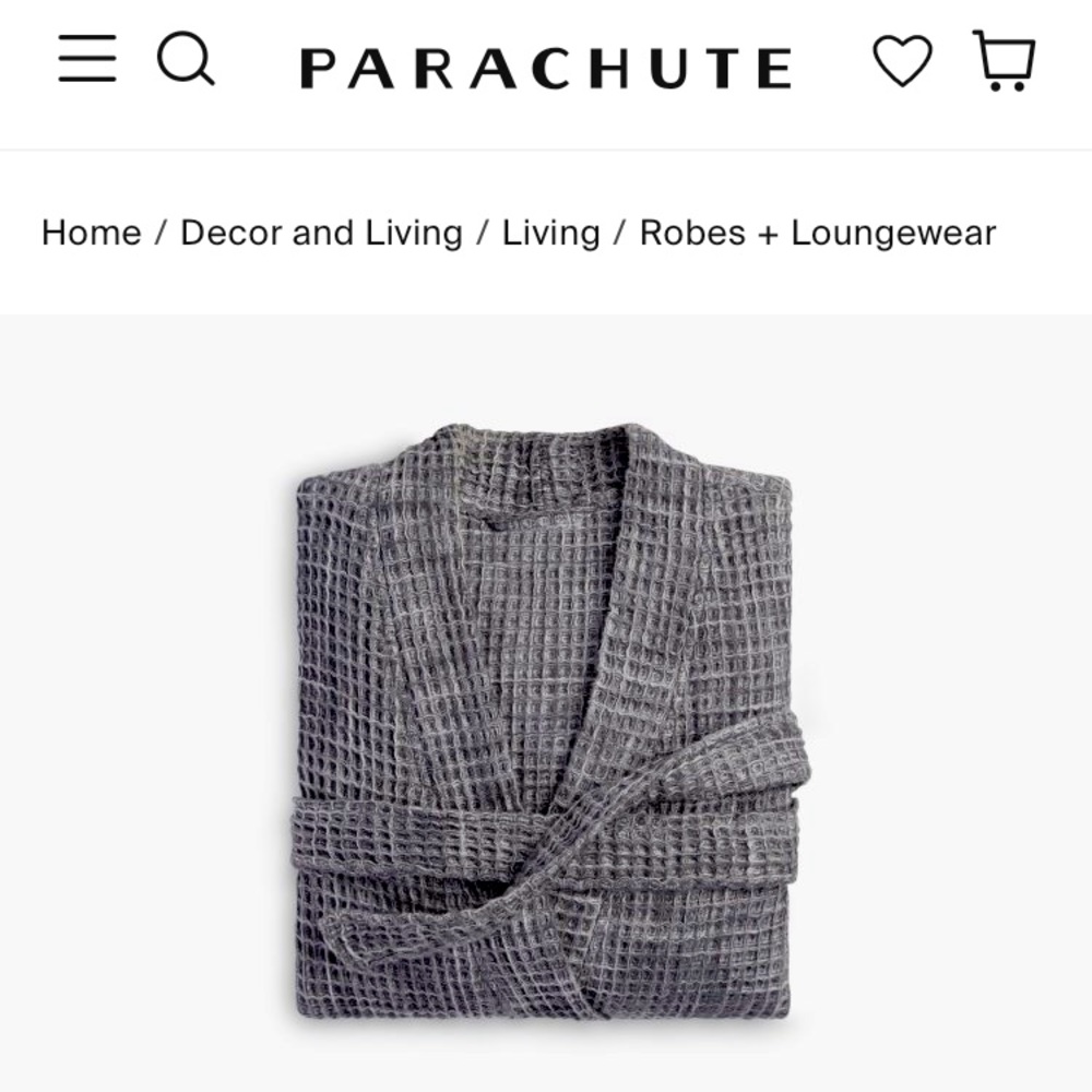 Parachute Waffle Robe WORN ONCE
